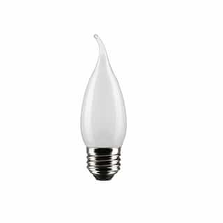 Satco 5.5W LED CA10 Bulb, Dimmable, E26, 500 lm, 120V, 2700K, Frosted
