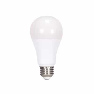Satco 11.5W LED A19 Bulb, Dimmable, E26, 1100 lm, 120V, 2700K, White, Bulk