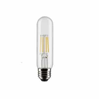Satco 5.5W LED T10 Bulb, Dimmable, E26, 450 lm, 120V, 4000K, Clear