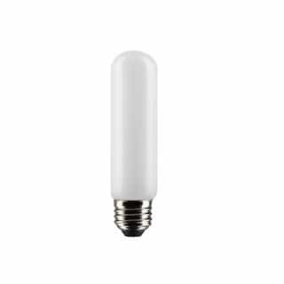 Satco 5.5W LED T10 Bulb, Dimmable, E26, 450 lm, 120V, 4000K, Frosted