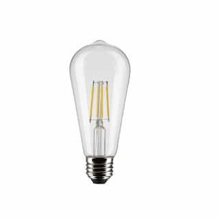 5W LED ST19 Bulb, Dimmable, E26, 425 lm, 120V, 4000K, Clear