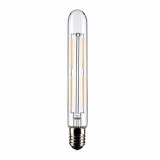 4W LED T6.5 Bulb, Dimmable, E17 Base, 400 lm, 120V, 3000K, Clear