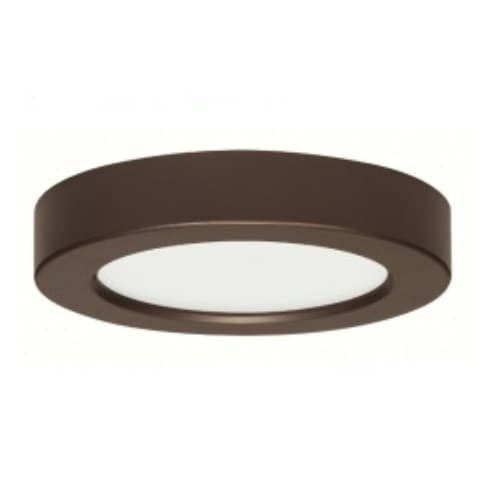 Satco 10.5W Round 5.5 Inch LED Flush Mount, Dimmable, 3000K, Bronze