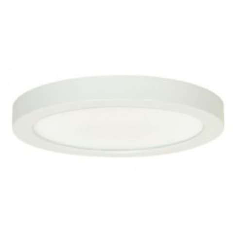 Satco 18.5W Round 9 Inch LED Flush Mount, Dimmable, 3000K, White