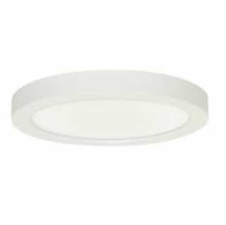 18.5W Round 9 Inch LED Flush Mount, Dimmable, 4000K, White
