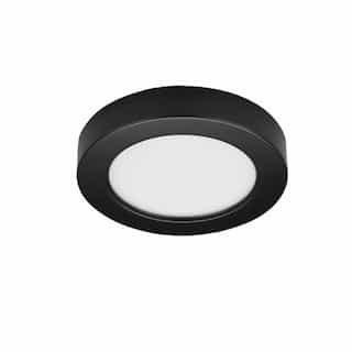 Satco 10.5W LED Flush Mount Fixture, 3000K, Round, Black