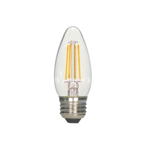 2.5W LED B11 Bulb, 25W Inc. Retrofit, E26, 180 lm, 120V, 2700K, Clear