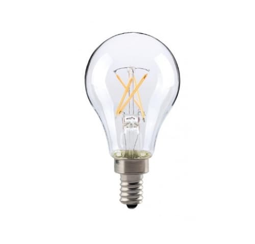 5.5W LED A15 Bulb, Dimmable, E12, 450 lm, 120V, 2700K, Clear