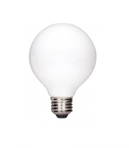 Satco 4.5W LED G25 Bulb, 40W Inc. Retrofit, E26, 350 lm, 120V, 2700K, White