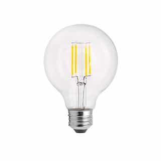 5.5W LED G25 Bulb, 60W Inc. Retrofit, E26, 500 lm, 120V, 2700K, Clear