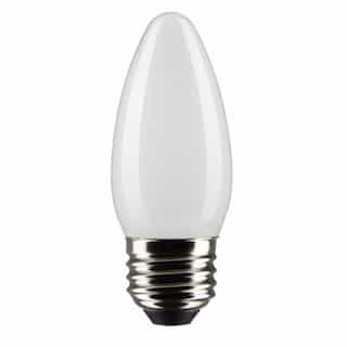 3W LED B11 Bulb, Dimmable, E26, 250 lm, 120V, 2700K, Frosted, 2PK