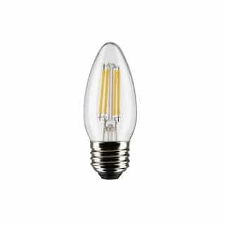 Satco 4W LED B11 Bulb, Dimmable, E26, 350 lm, 120V, 2700K, 2 Pack