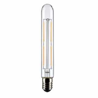 Satco 4W LED T6.5 Bulb, Dimmable, E17, 400 lm, 120V, 3000K, Clear
