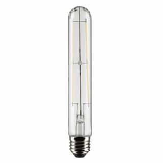 Satco 8W LED T9 Bulb, Dimmable, E26, 800 lm, 120V, 2700K, Clear, 2PK