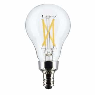 5.5W LED A15 Bulb, Dimmable, E12, 450 lm, 120V, 2700K, Clear, 2PK