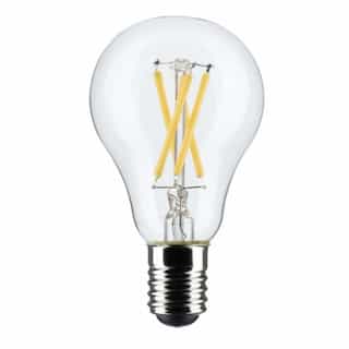 5.5W LED A15 Bulb, Dimmable, E17, 450 lm, 120V, 2700K, Clear, 2PK