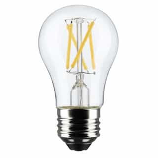 5.5W LED A15 Bulb, Dimmable, E26, 450 lm, 120V, 2700K, Clear, 2PK