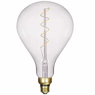 Satco 4W LED PS52 Bulb, Clear Filament, Dimmable, 2150K
