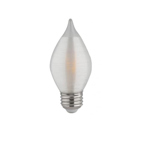 4W LED C15 Bulb, 40W Inc. Retrofit, Dim, E26, 300 lm, 120V, 2700K, Satin Spun