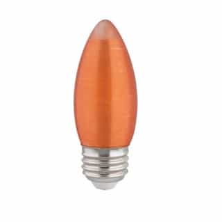 2W LED C11 Bulb, Dimmable, E26, 120 lm, 100 lm, 2100K, Spun Amber