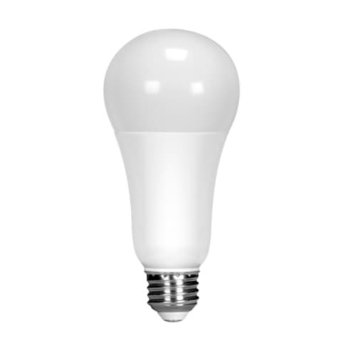 Satco 16.5W LED A19 Bulb, Dimmable, E26, 1600 lm, 120V, 4000K, White