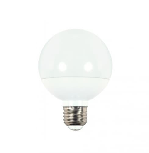 Satco 4W LED G25 Bulb, 40W Inc. Retrofit, E26, 360 lm, 120V, 5000K, White