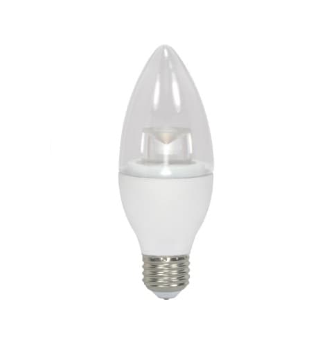 3.5W LED B11 Bulb, 40W Inc. Retrofit, E26, 300 lm, 120V, 2700K, Clear
