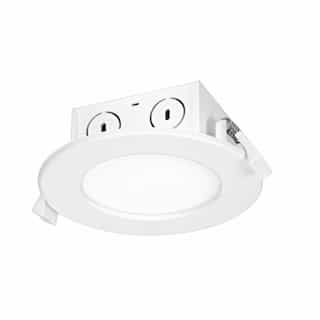 4-in 8.5W Direct-Wire LED Downlight, Edge-Lit, Dimmable, 500 lm, 120V, 5000K, White