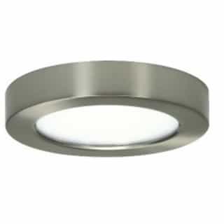 Satco 10.5W 5.5-in Round LED Flush Mount, Dimmable, 2700K, 90 CRI, Brushed Nickel