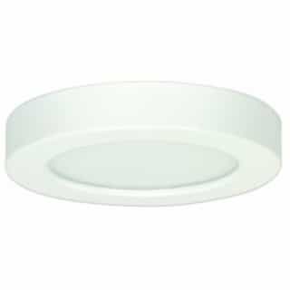 Satco 10.5W 5.5-in Round LED Flush Mount, Dimmable, 3000K, 90 CRI, White