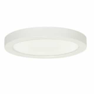 18.5W Round 9 Inch LED Flush Mount, Dimmable, 2700K, 90 CRI, White
