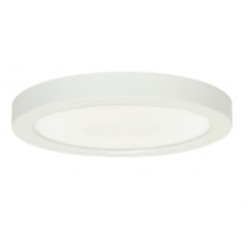 Satco 18.5W Round 9 Inch LED Flush Mount, Dimmable, 3000K, 90 CRI, White