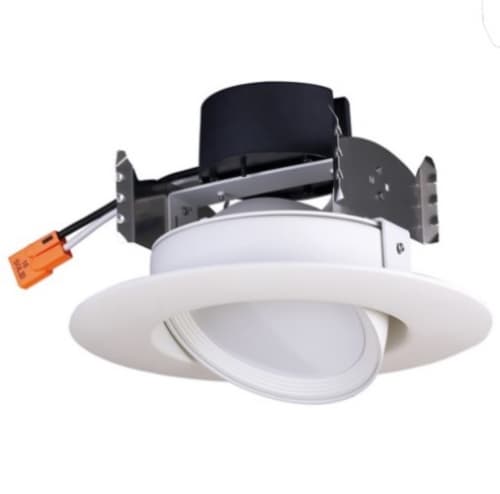 9W 4" LED Gimbal Retrofit Downlight, Dimmable, 2700K