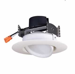 9W 4" LED Gimbal Retrofit Downlight, Dimmable, 3000K