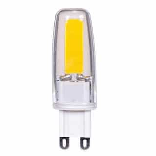 4W LED T4 Bulb, G9, Dimmable, 400 lm, 120V-130V, 2700K