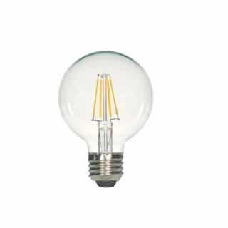 4.5W LED G25 Bulb, 40W Inc. Retrofit, E26, 450 lm, 120V, 2700K, Clear