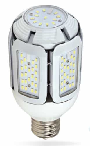 30W LED Corn Bulb, 150W MH Retrofit, E26, 3900 lm, 120V-277V, 5000K