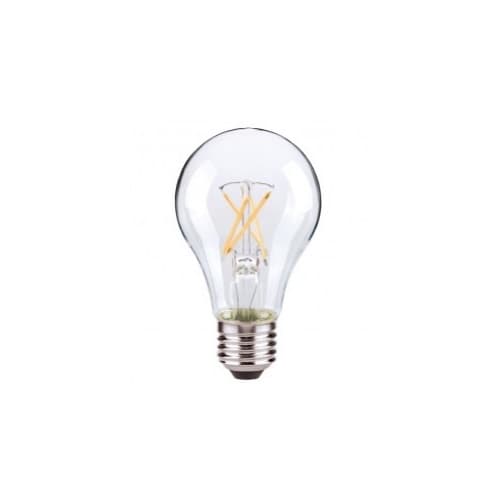 Satco 8W LED A19 Bulb, 60W Inc. Retrofit, E26, 800 lm, 2700K