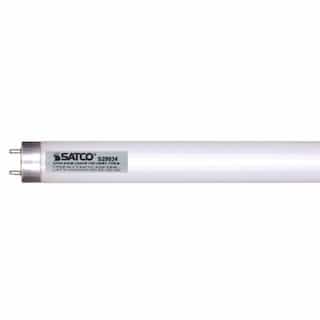 Satco 4-ft 12W LED T8 Tube, Ballast Compatible, G13, Dimmable, 1700 lm, 4000K