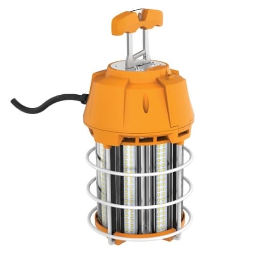 Satco 100W LED Hi-Bay Caged Lamp, 10000 lm, 120V, 5000K, Orange