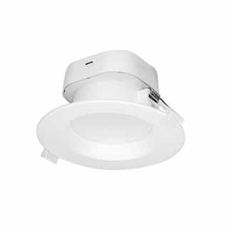 Satco 4-in 7W Direct-Wire LED Recessed Downlight, Dimmable, 450 lm, 120V, 2700K, White