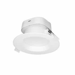 Satco 4-in 7W Direct-Wire LED Recessed Downlight, Dimmable, 490 lm, 120V, 4000K, White