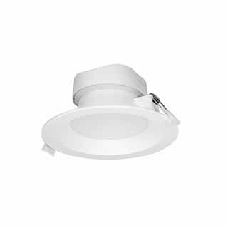 Satco 6-in 9W Direct-Wire LED Downlight, Dimmable, 620 lm, 120V, 2700K, White
