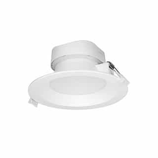 6-in 9W Direct-Wire LED Downlight, Dimmable, 700 lm, 120V, 4000K, White