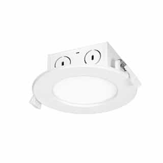 Satco 4-in 8.5W Direct-Wire LED Downlight, Edge-Lit, Dimmable, 500 lm, 120V, 2700K, White