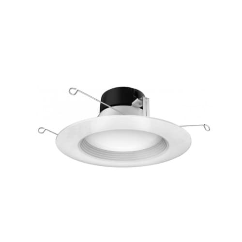 6-in 13.5W LED Retrofit Downlight, Dimmable, 1200 lm, 120V, 5000K, White