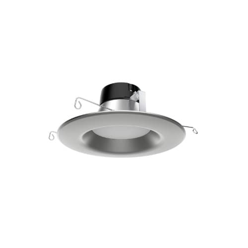 6-in 10.5W LED Retrofit Downlight, Dimmable, 800 lm, 120V, 3000K, Brushed Nickel