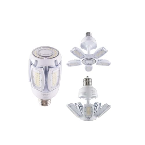 Satco 40W LED Corncob Bulb w/ Adjustable Beam, 175W HID Retrofit, EX39, 5600 lm, 5000K, Clear