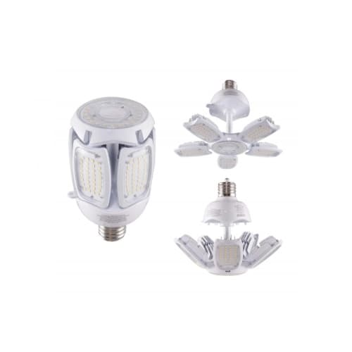 75W LED Corncob Bulb w/ Adjustable Beam, 400W HID Retrofit, EX39, 10500 lm, 5000K