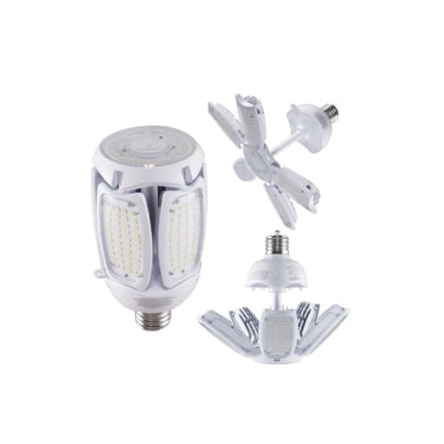 Satco 60W LED Corncob Bulb w/ Adjustable Beam, 250 HID Retrofit, EX39, 7680 lm, 2700K